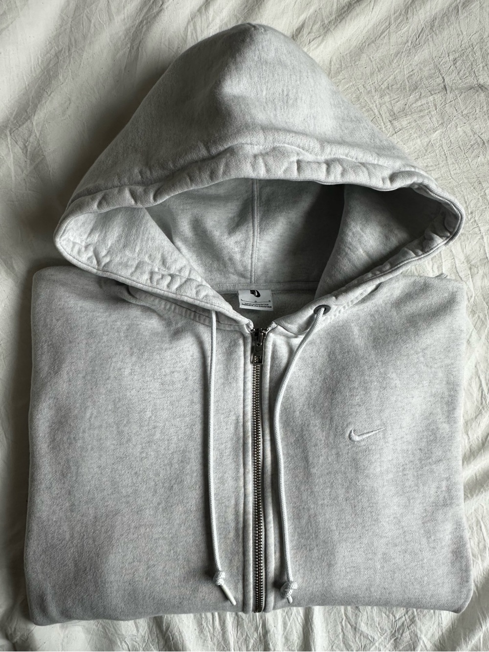 Mens Nike Solo Swoosh Full Zip fleece 🩶